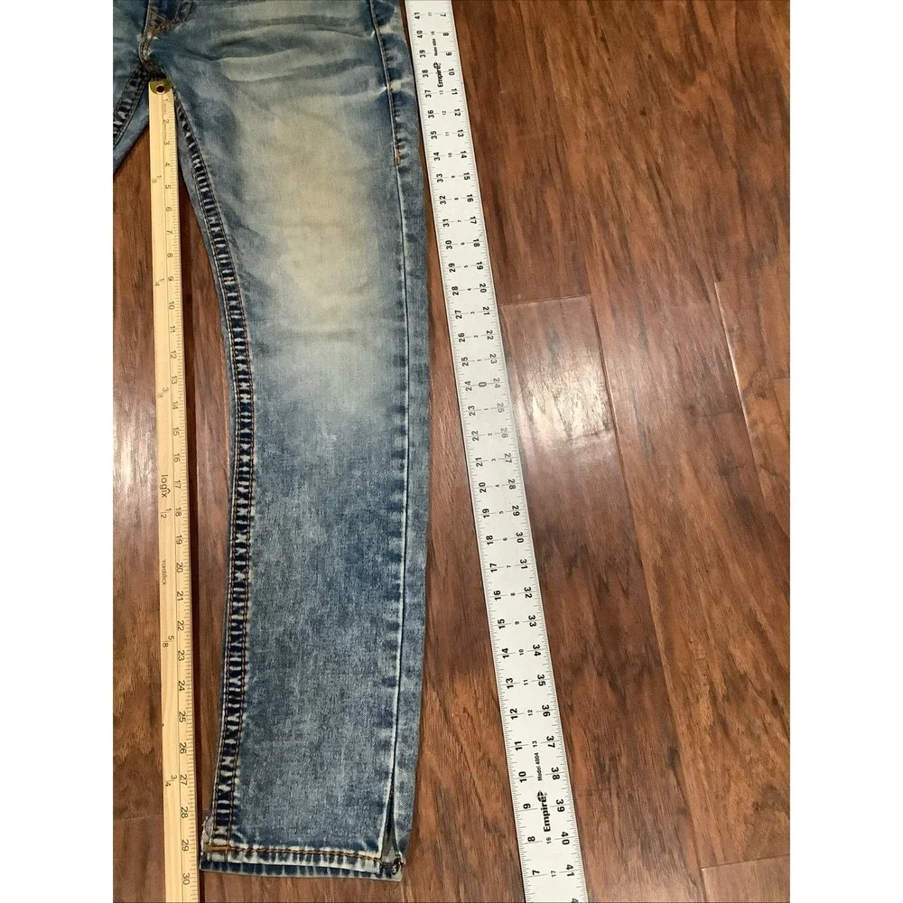 True Religion Rocco Relaxed Skinny Men Light-Medium Wash   Jeans Size 29